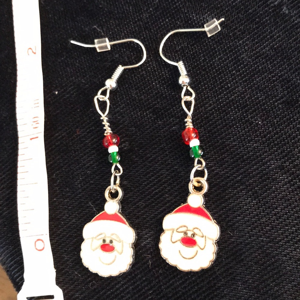 Handmade Santa Claus earrings